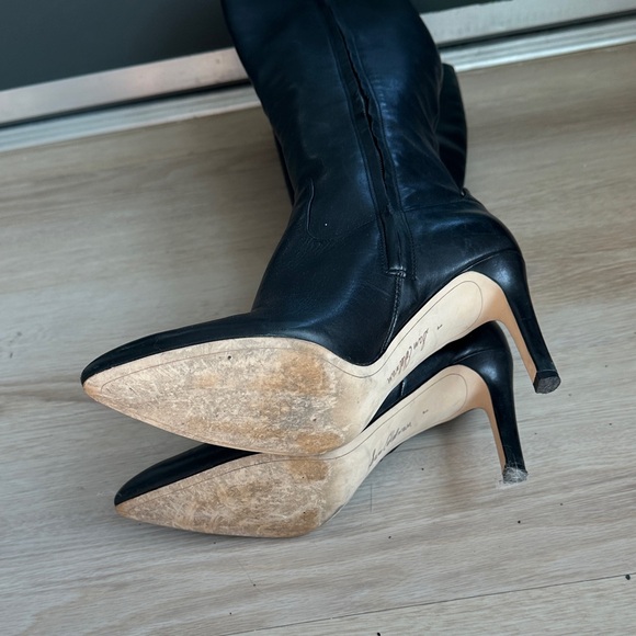 Sam Edelman Black Knee-High Leather Boots - Picture 3 of 3